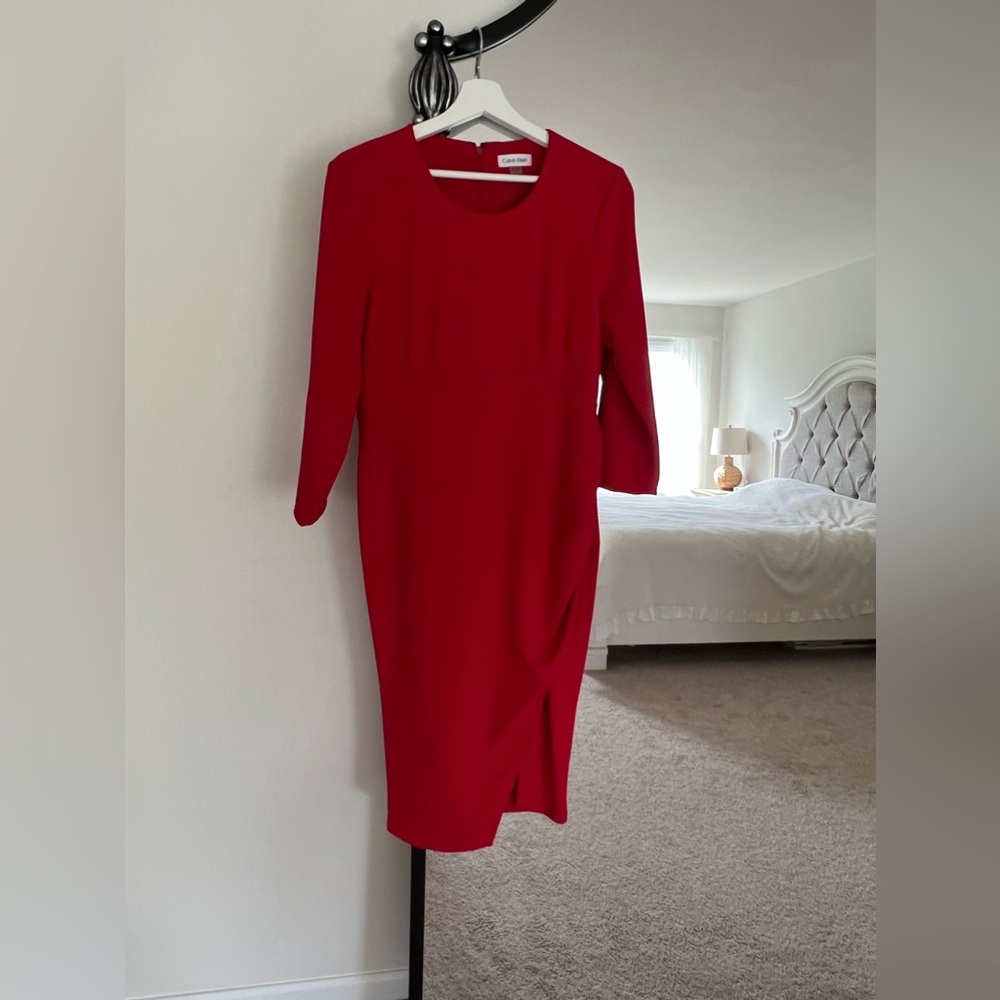 Calvin Klein red dress